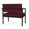 Lesro Lenox Steel Chair, Wine/Mulberry (Red) Seat, Wine/Mulberry Back, 33 W 24.5 L 32 H LS1401 - alternate 2